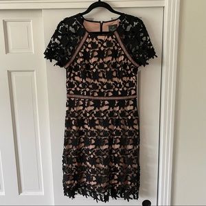 Adrianna Papell Black Lace Dress